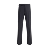 Lardini Black Viscose Casual Pants